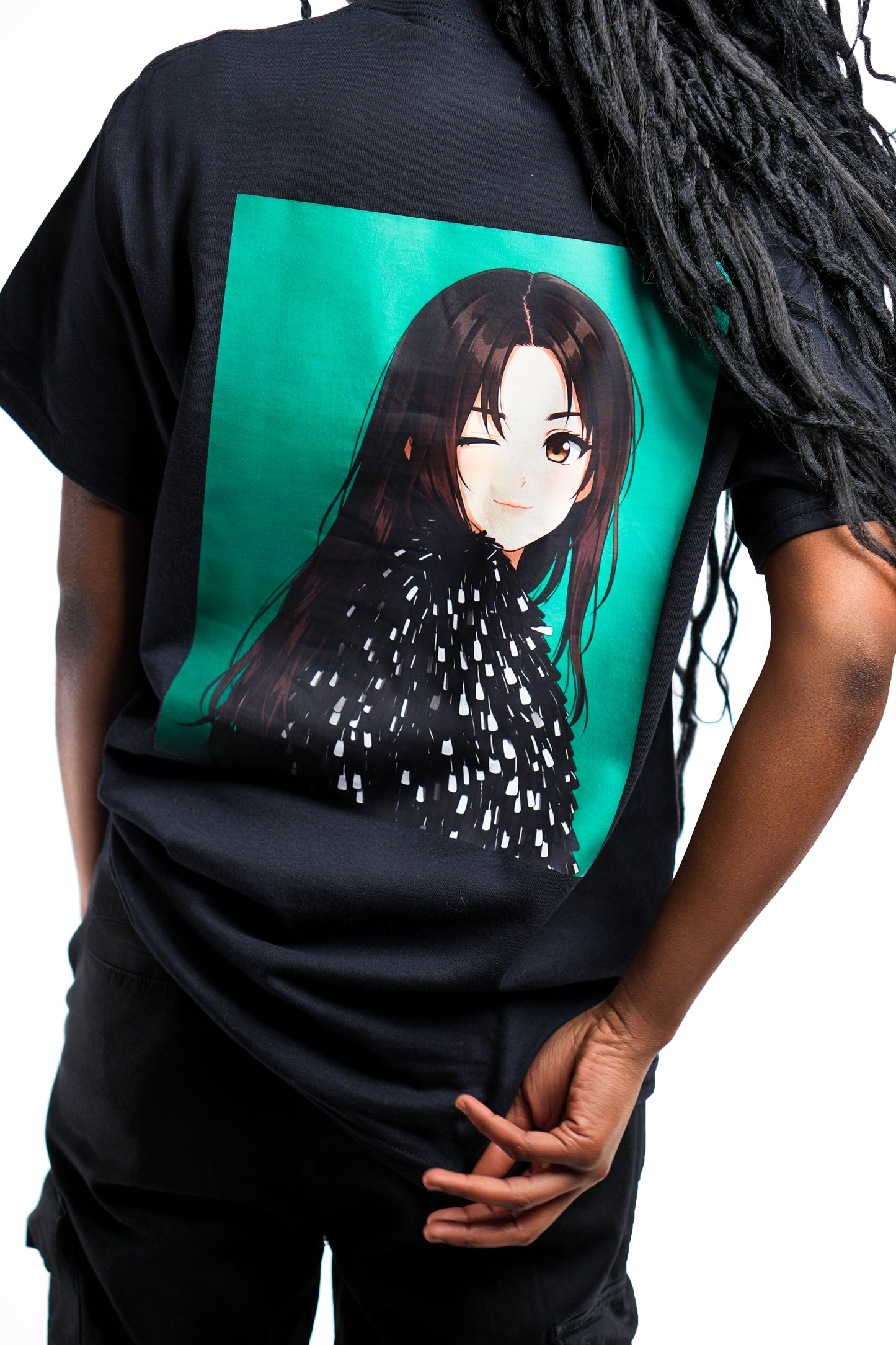 Cartoon black t-shirt