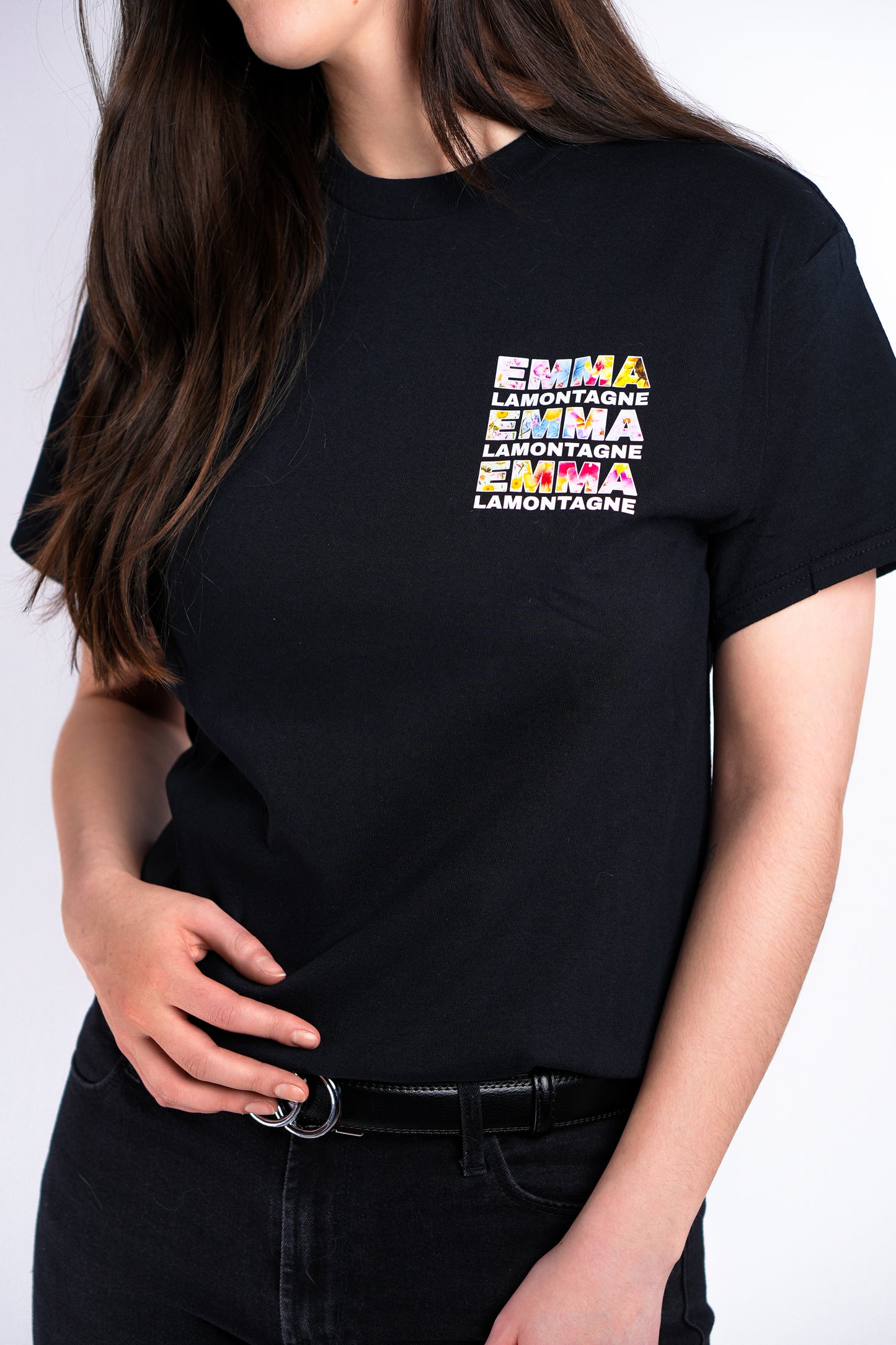 Cartoon black t-shirt